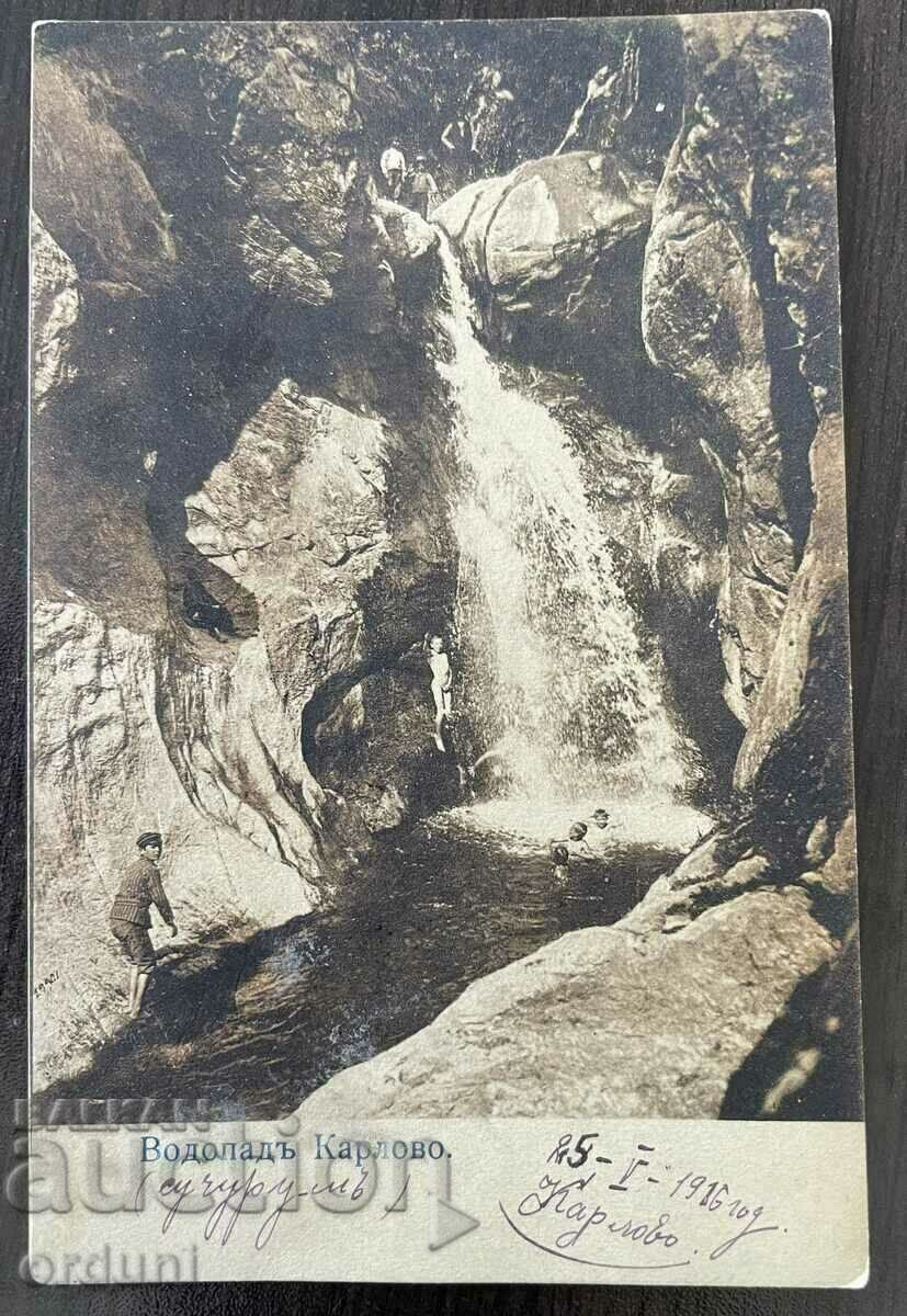 4201 Kingdom of Bulgaria Karlovo waterfall Suchurum 1916