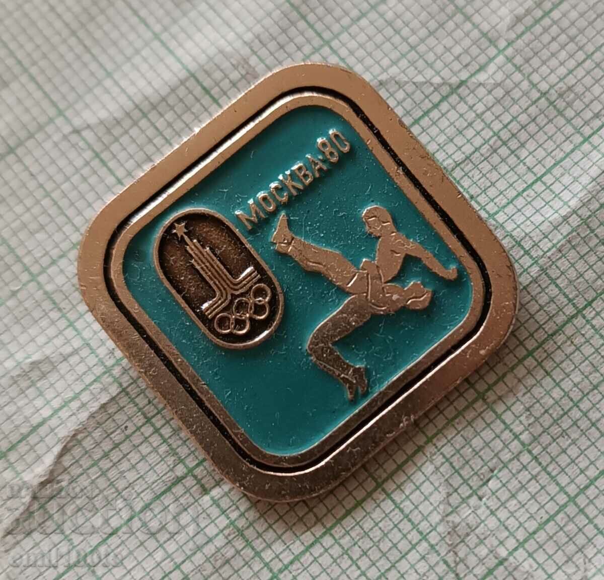 Badge - Olympics Moscow 1980 Wrestling with price 3.00 BGN | € 1.53 Badge - Olympics Moscow 1980 Wrestling with price 3.00 BGN | € 1.53