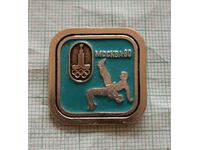 Insigna - Olimpiada Moscova 1980 Lupte