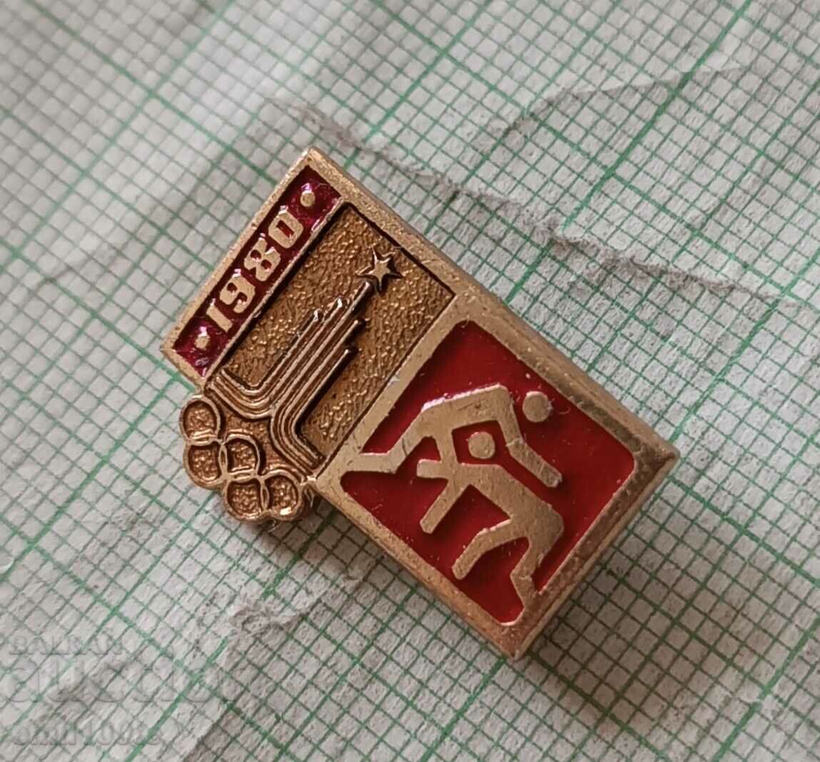 Auction Badge - Olympics Moscow 1980 Wrestling Auction Badge - Olympics Moscow 1980 Wrestling