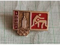 Badge - Olympics Moscow 1980 Wrestling