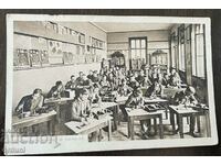4203 Царство България Свищов Училище ученици микроскоп 1919г