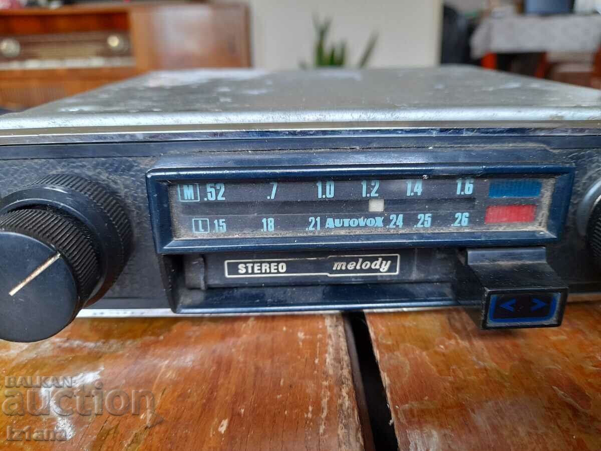 Old Car Radio, Radio Cassette Player Melody with price 70.00 BGN | € 35.79 Old Car Radio, Radio Cassette Player Melody with price 70.00 BGN | € 35.79