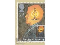 Μέγιστη ταχυδρομική κάρτα FDC Discoveries Electricity
