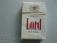 Box of unopened Lord's cigarettes for collection