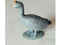 Old rubber retro figurine of Duck, Goose.