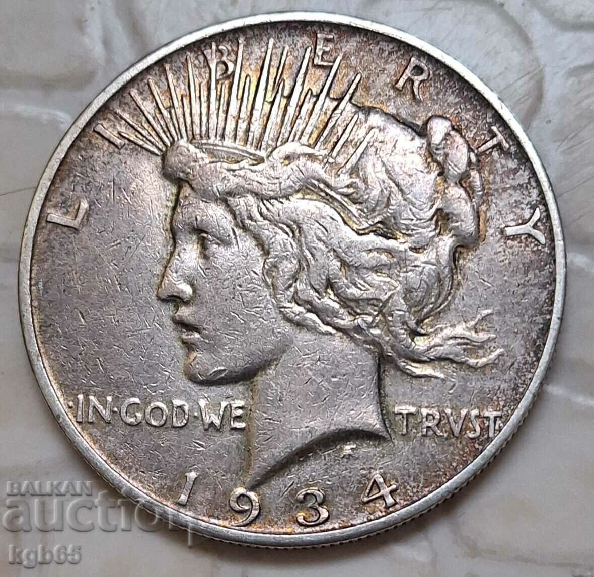 1 dolar 1934 SUA