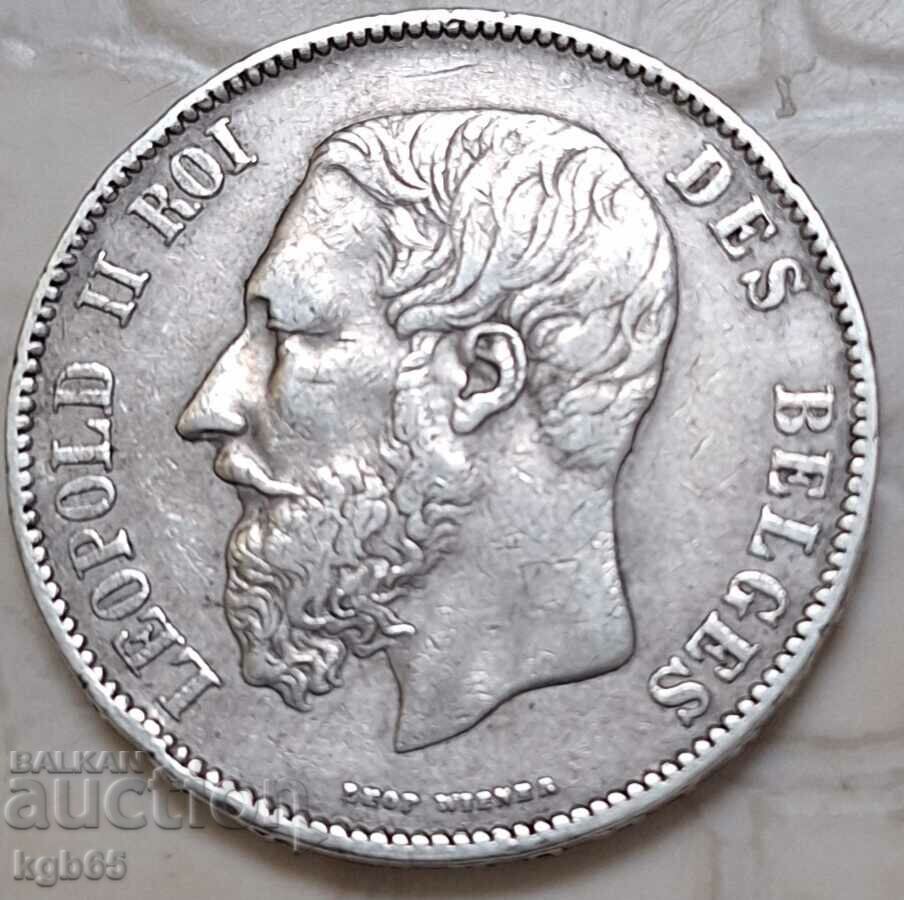 5 Franci 1868 Belgia