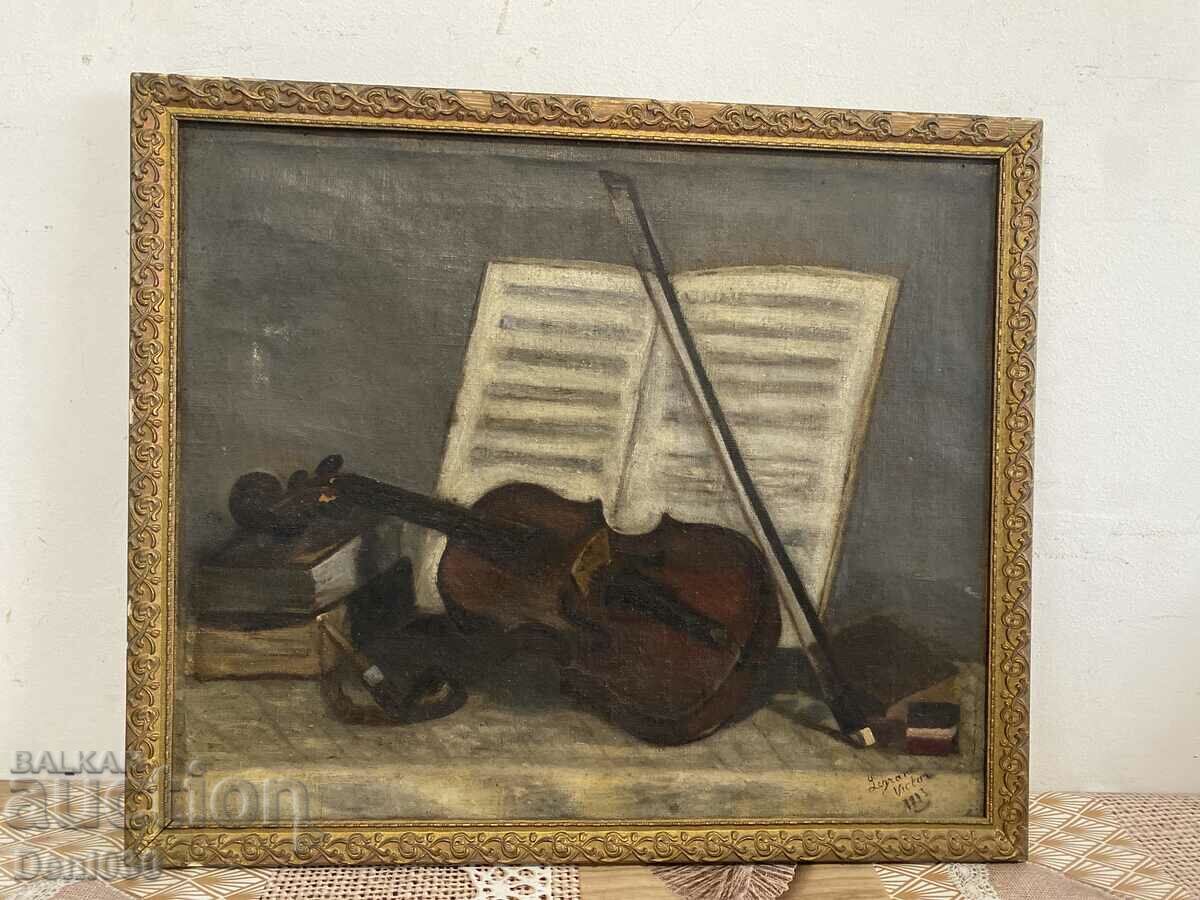 Very old original oil on canvas painting from 1893!!!
