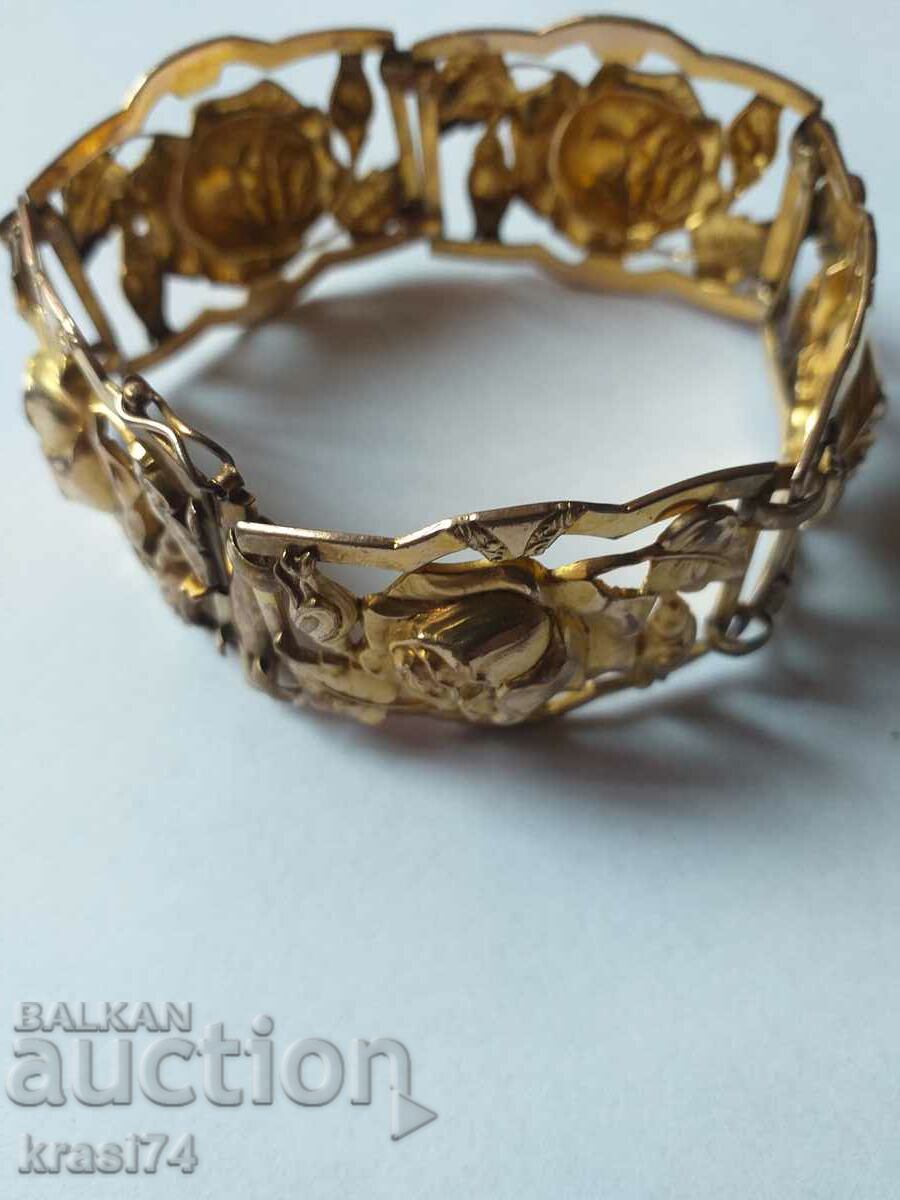 Old gold plated bracelet