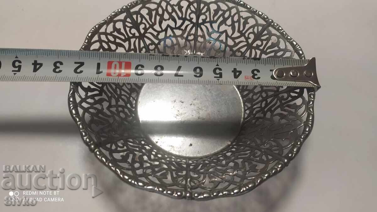 Antique metal openwork candy box with price 4.99 BGN | € 2.55 Antique metal openwork candy box with price 4.99 BGN | € 2.55