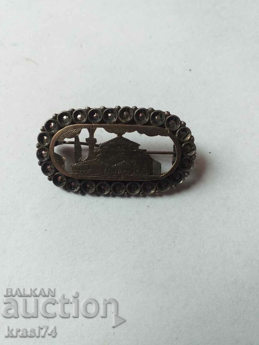 Brooch - gold and silver