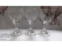 Brandy glasses 3 pieces