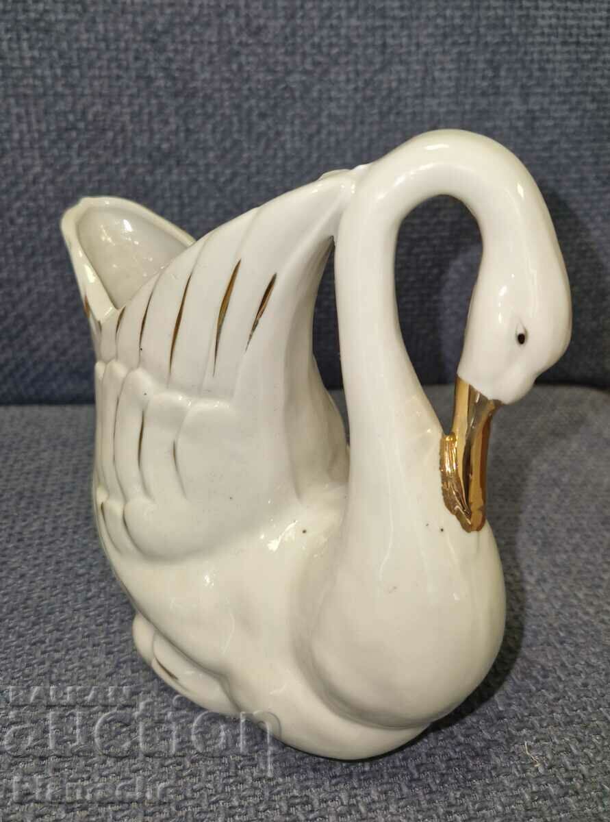 Cherry Latina porcelain swan