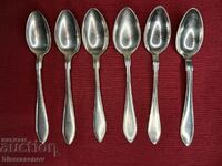 Spoons with markings, PRIMA N.S. ALP. (6 pieces)