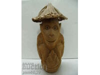 No.*7488 old wooden figure - made of coconut