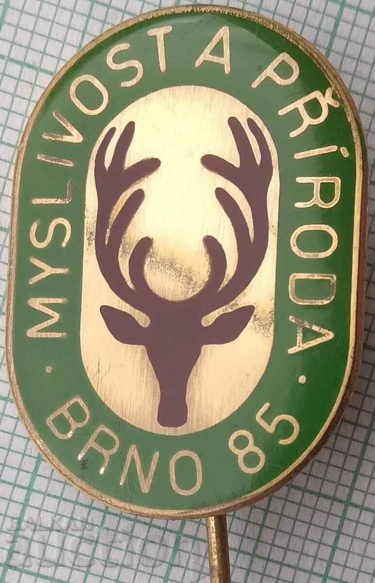 15752 Badge - Hunting Brno - Czechoslovakia 1985