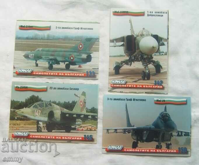 Sticker, stickers with airplanes - 4 pieces