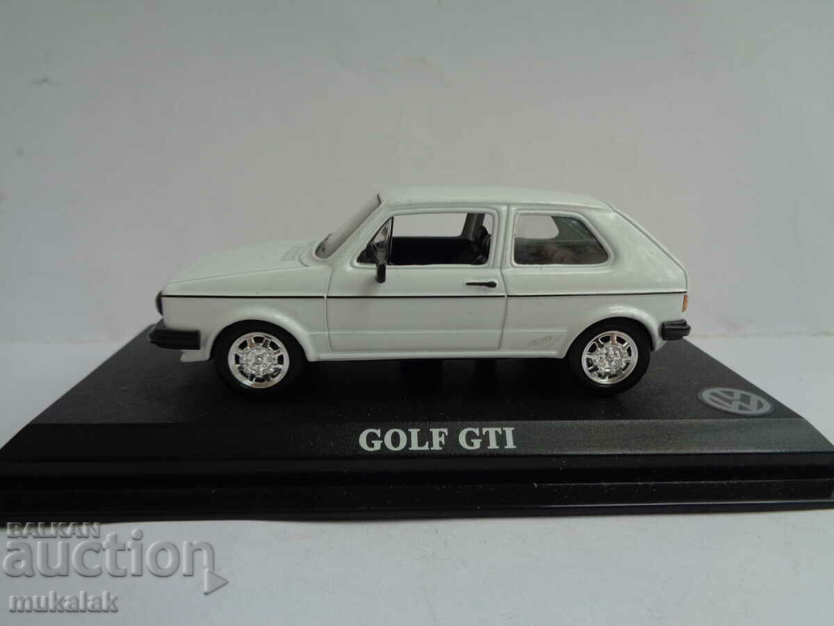 1:43 VW GOLF 1 GTI MODEL DE JUCARIE TROLLEY