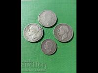 Regatul Bulgariei lot de monede de argint.