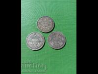 Regatul și Principatul Bulgariei lot de monede de argint.