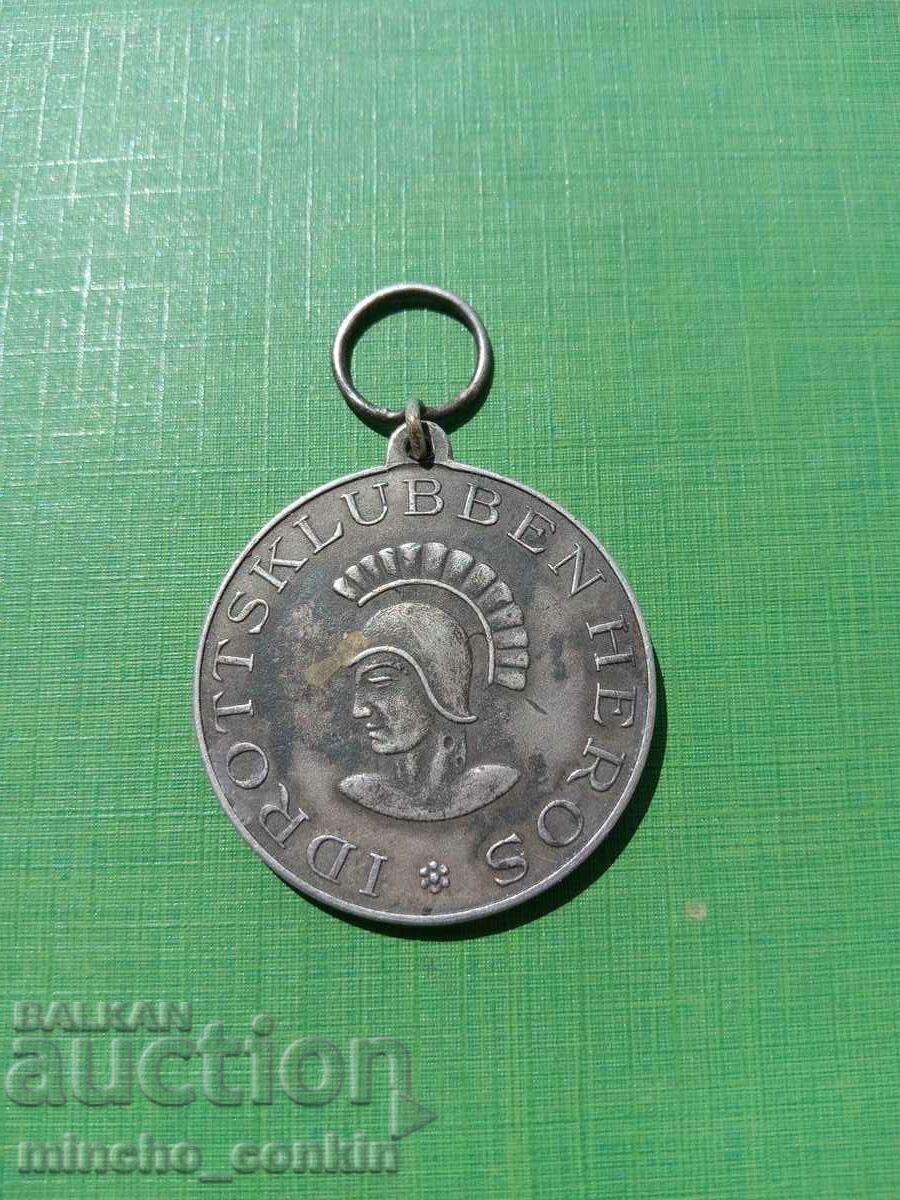 Ασημένιο αθλητικό μετάλλιο Σουηδία 1922.
