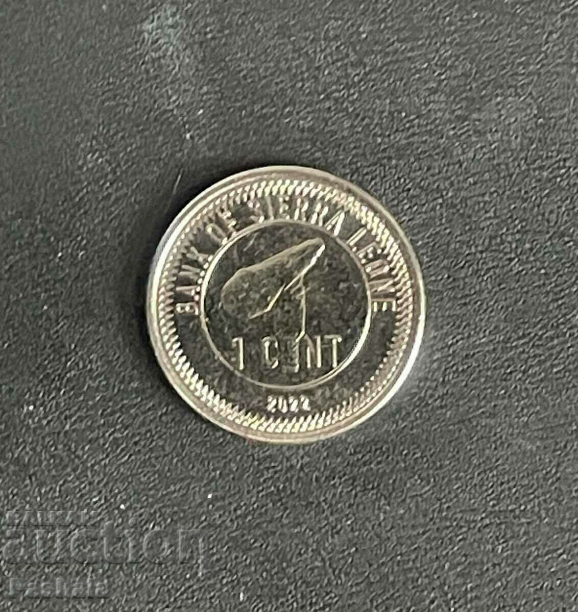 Сиера Леона 1 цент 2022 г.