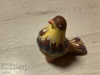 Old ceramic ocarina bird whistle