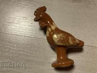 Old ceramic whistle ocarina bird rooster