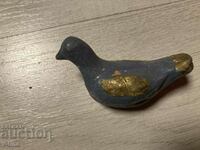 Стара керамична свирка окарина птица