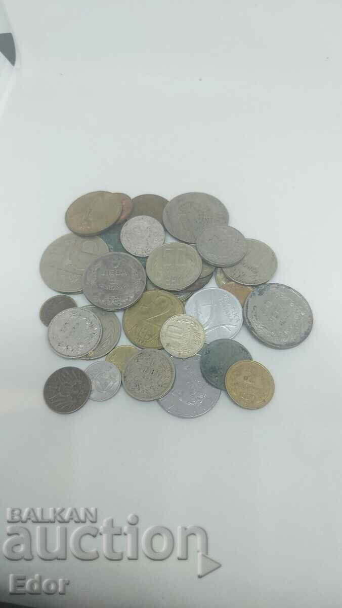 Лот 1- 33 монети,различни държави