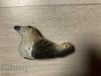 Old ceramic ocarina bird whistle