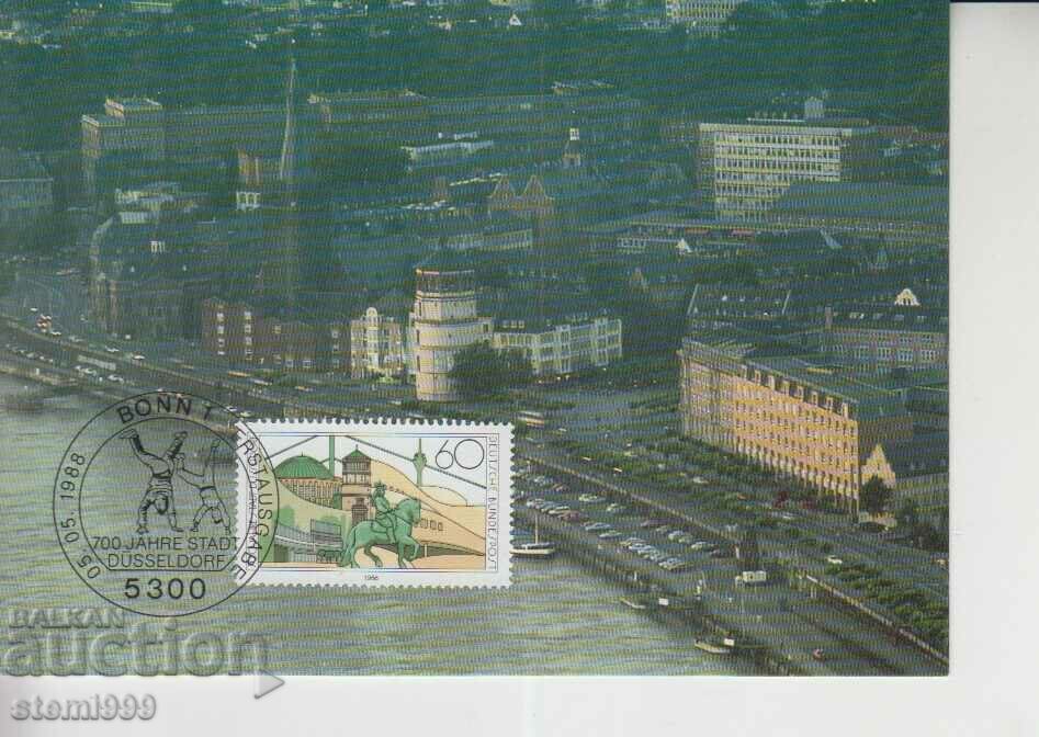 Carte poștală maximă FDC 700 Dusseldorf