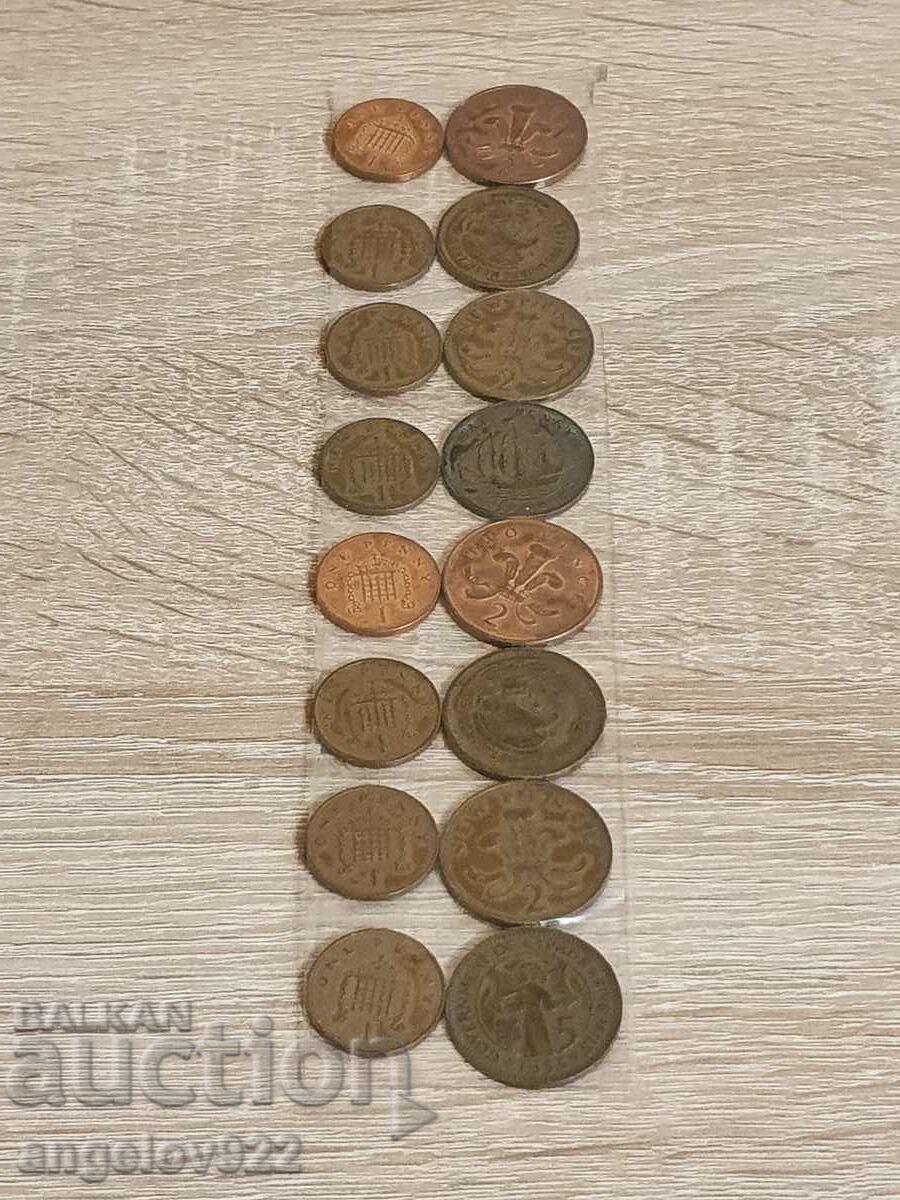 Lot of coins 16 pcs.