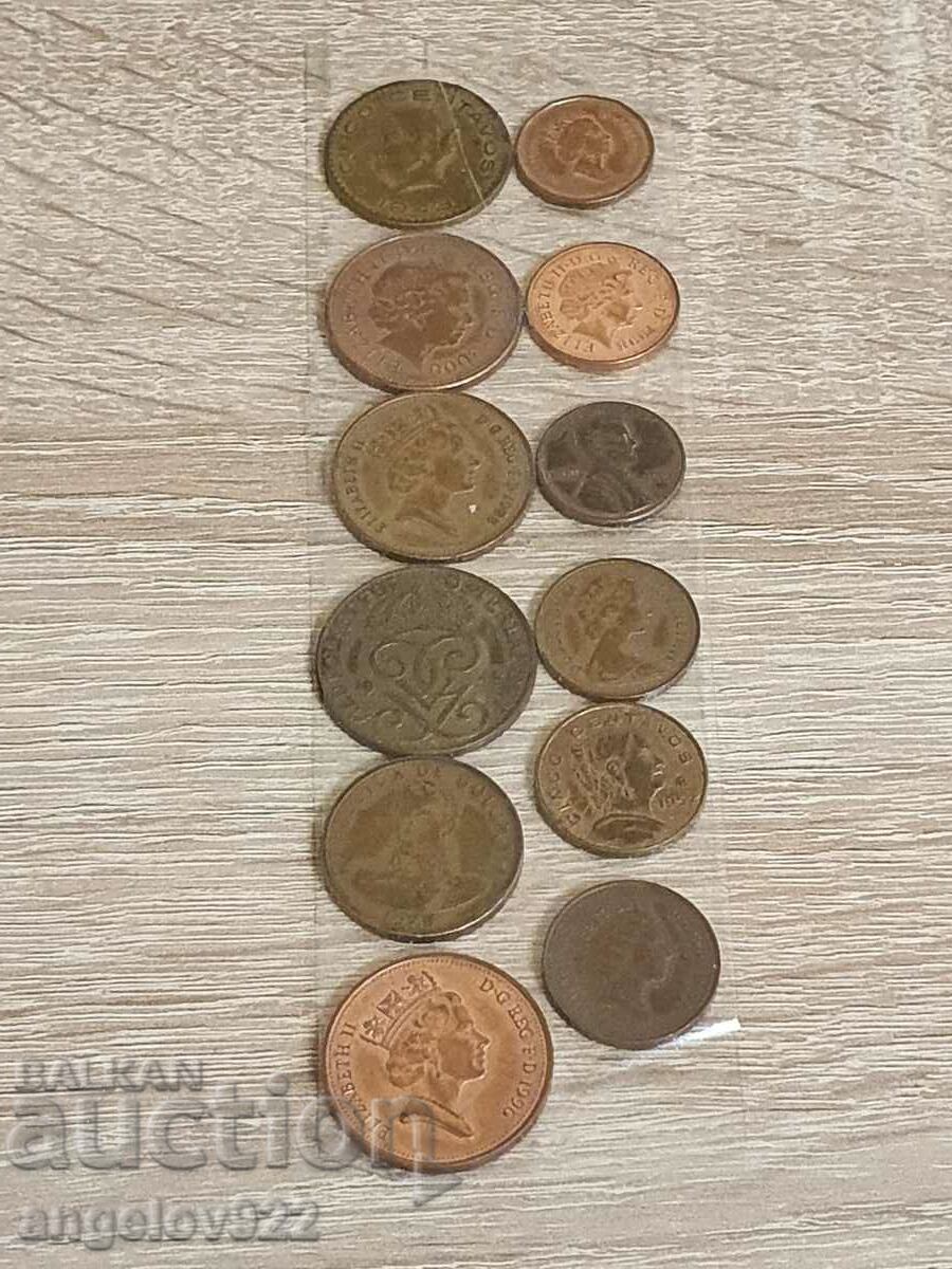 Lot of coins 12 pcs.