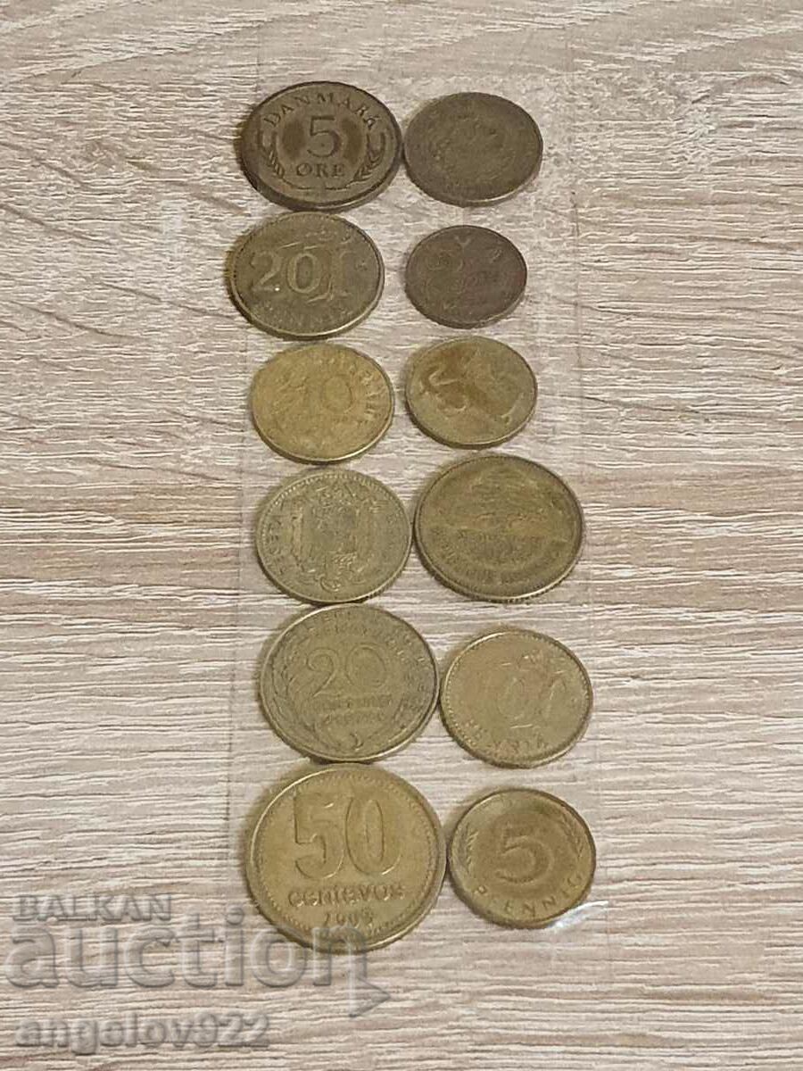 Lot of coins 12 pcs.