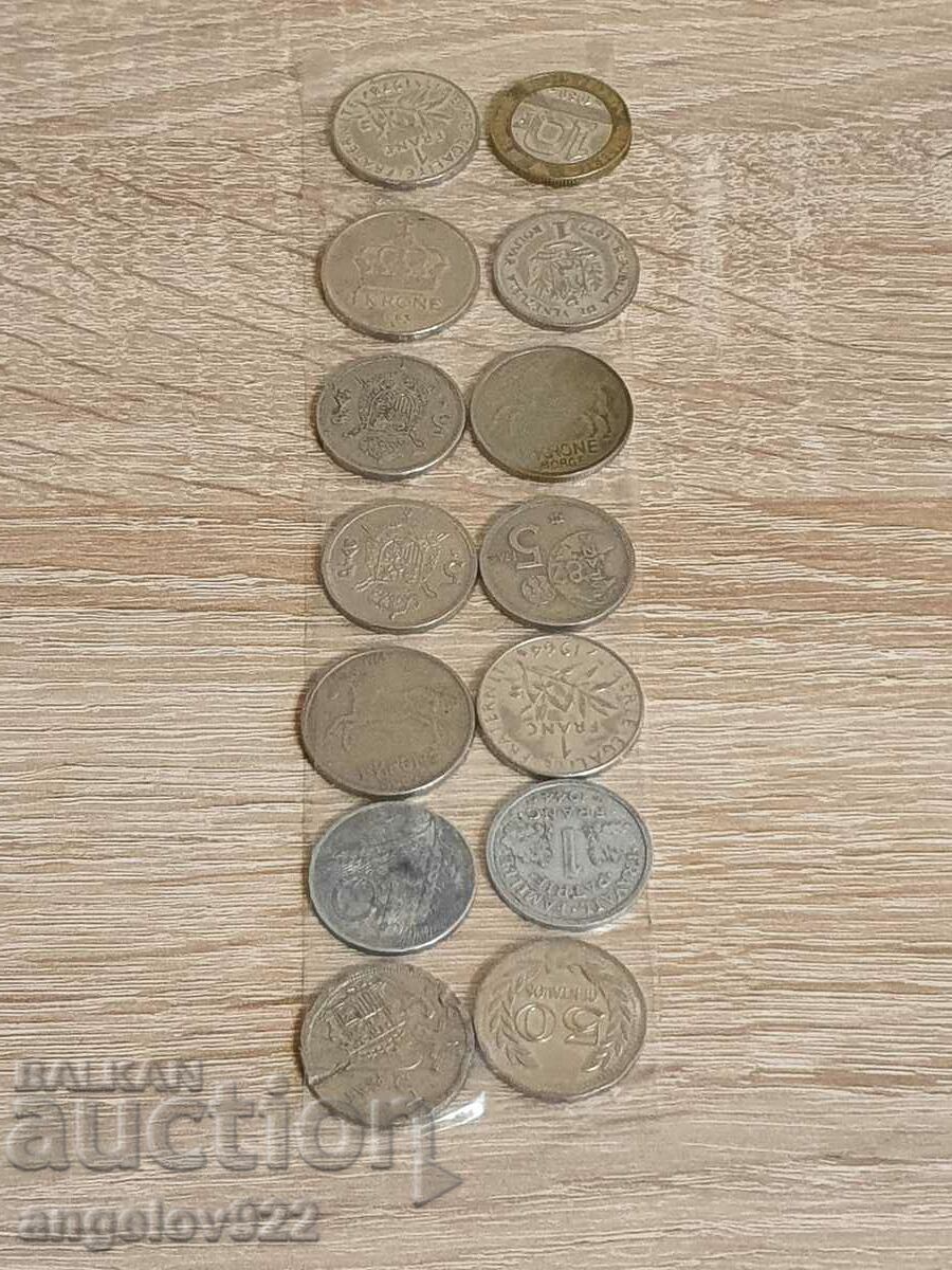 Lot of coins 14 pcs.