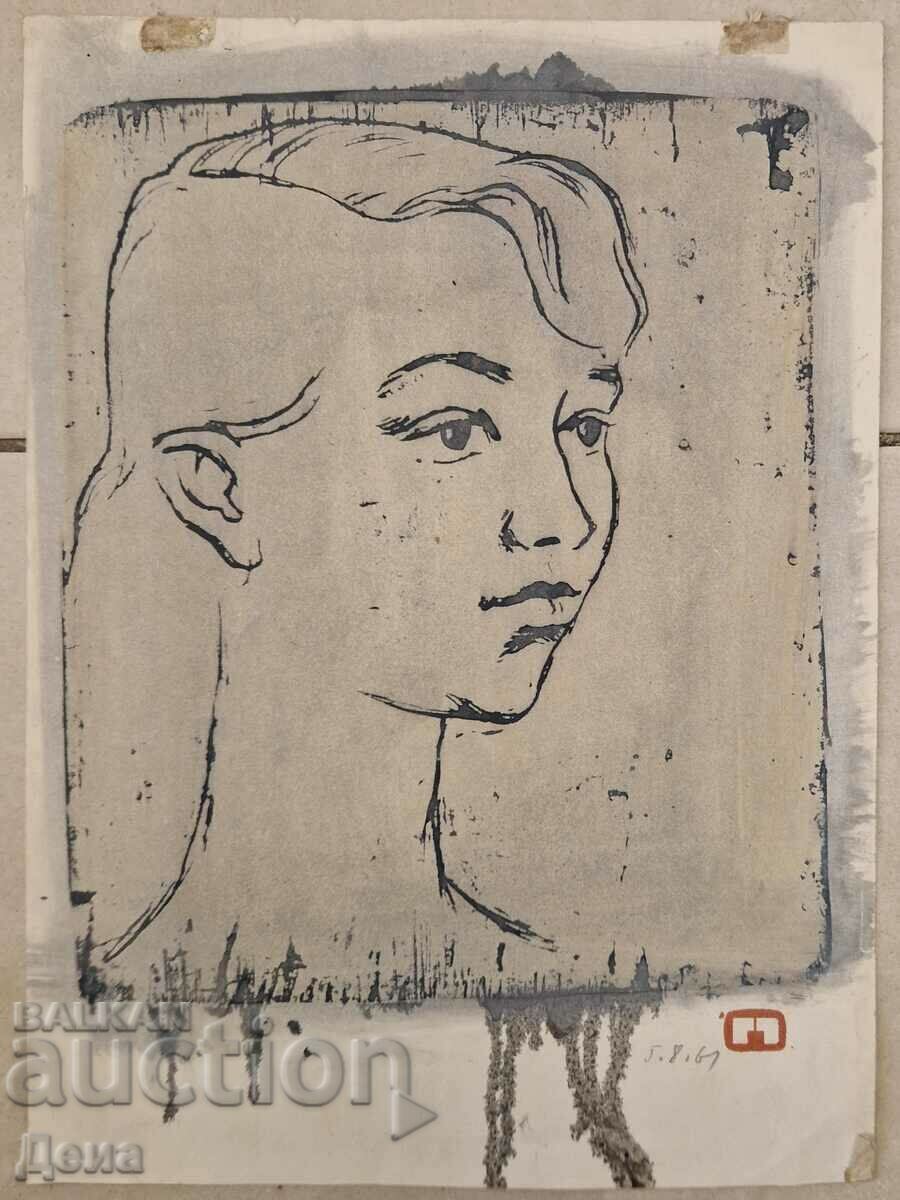 Георги Пенчев гравюра 1961г.