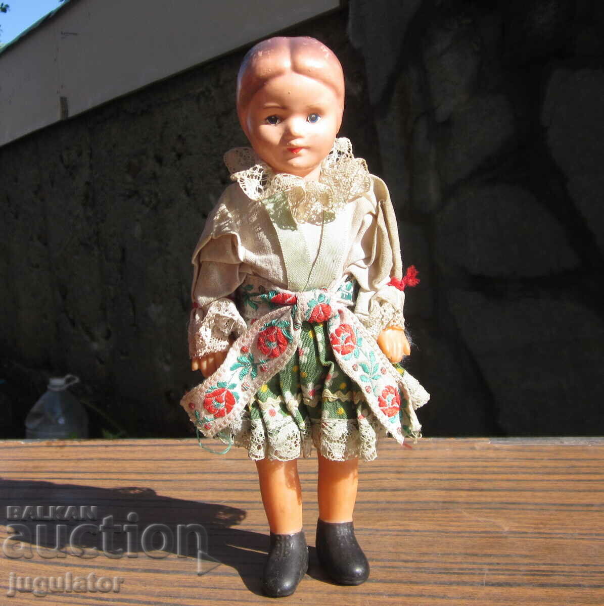 old Bulgarian doll in folk costume