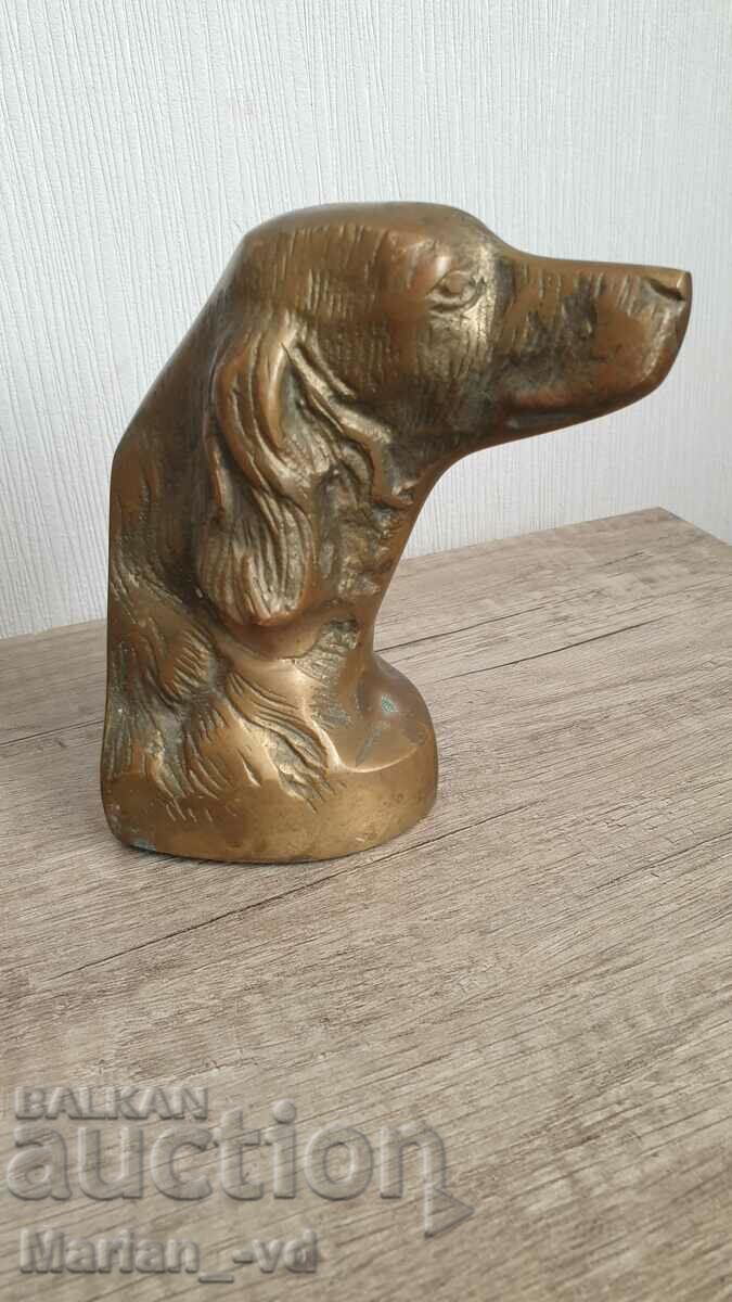 Old bronze bookend