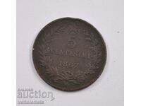5 centesimi, 1867 - Italy › King Vittorio Emanuele II