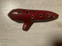 Old ceramic whistle ocarina master