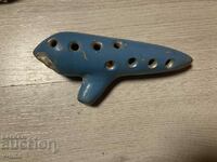 Παλιά κεραμική σφυρίχτρα ocarina master