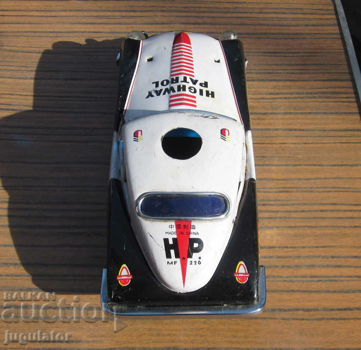 old metal sheet metal toy police car MF 226 with price 220.00 BGN | € 112.48 old metal sheet metal toy police car MF 226 with price 220.00 BGN | € 112.48