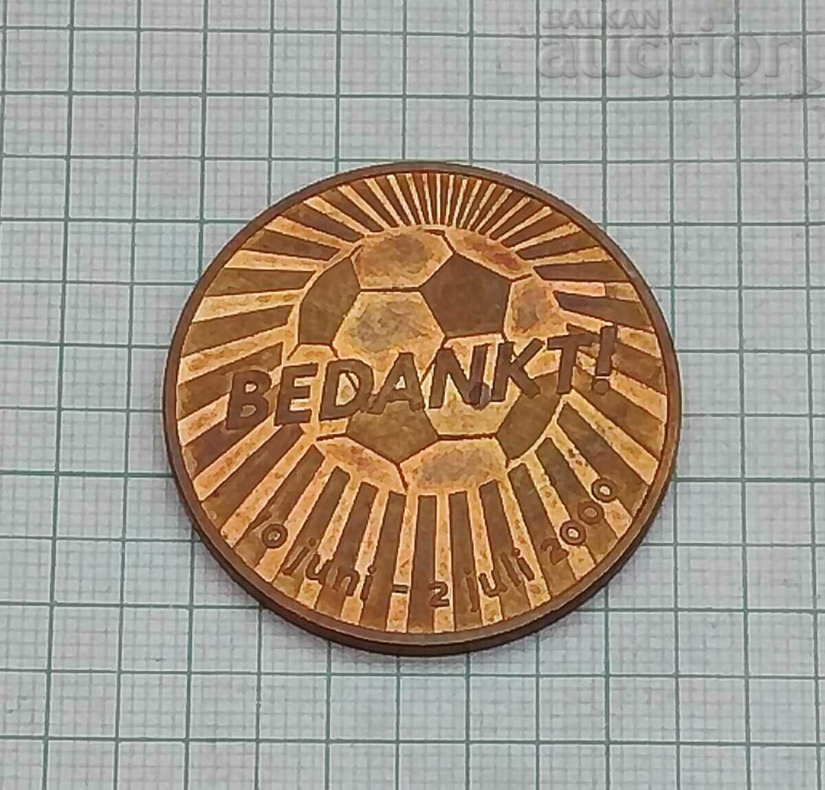 Auction  FOOTBALL EURO 2000 UEFA MEDAL PLAQUE