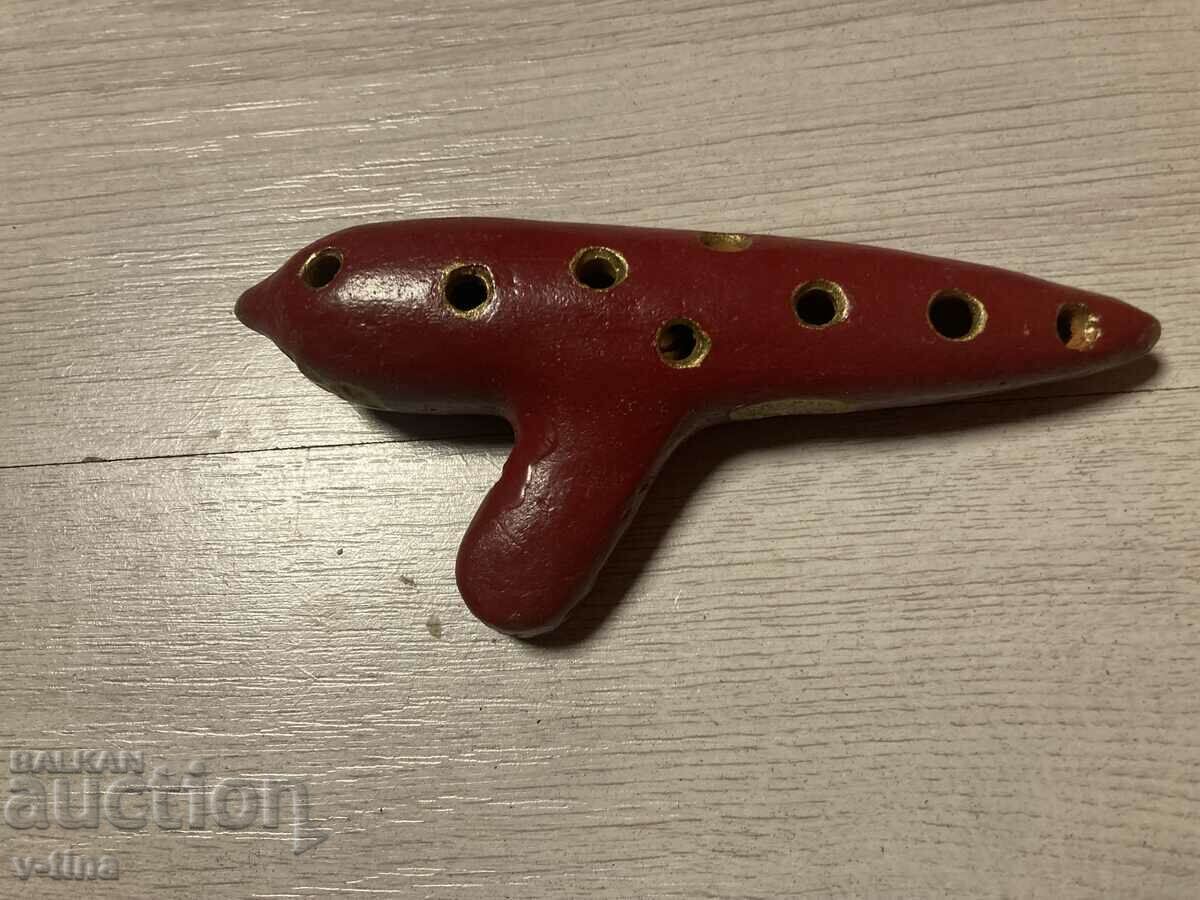 Fluier ceramic vechi ocarina maestru