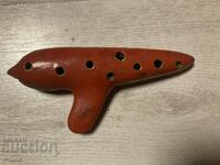 Old ceramic whistle ocarina master