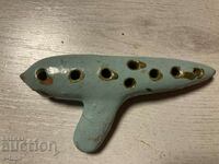 Old ceramic whistle ocarina master