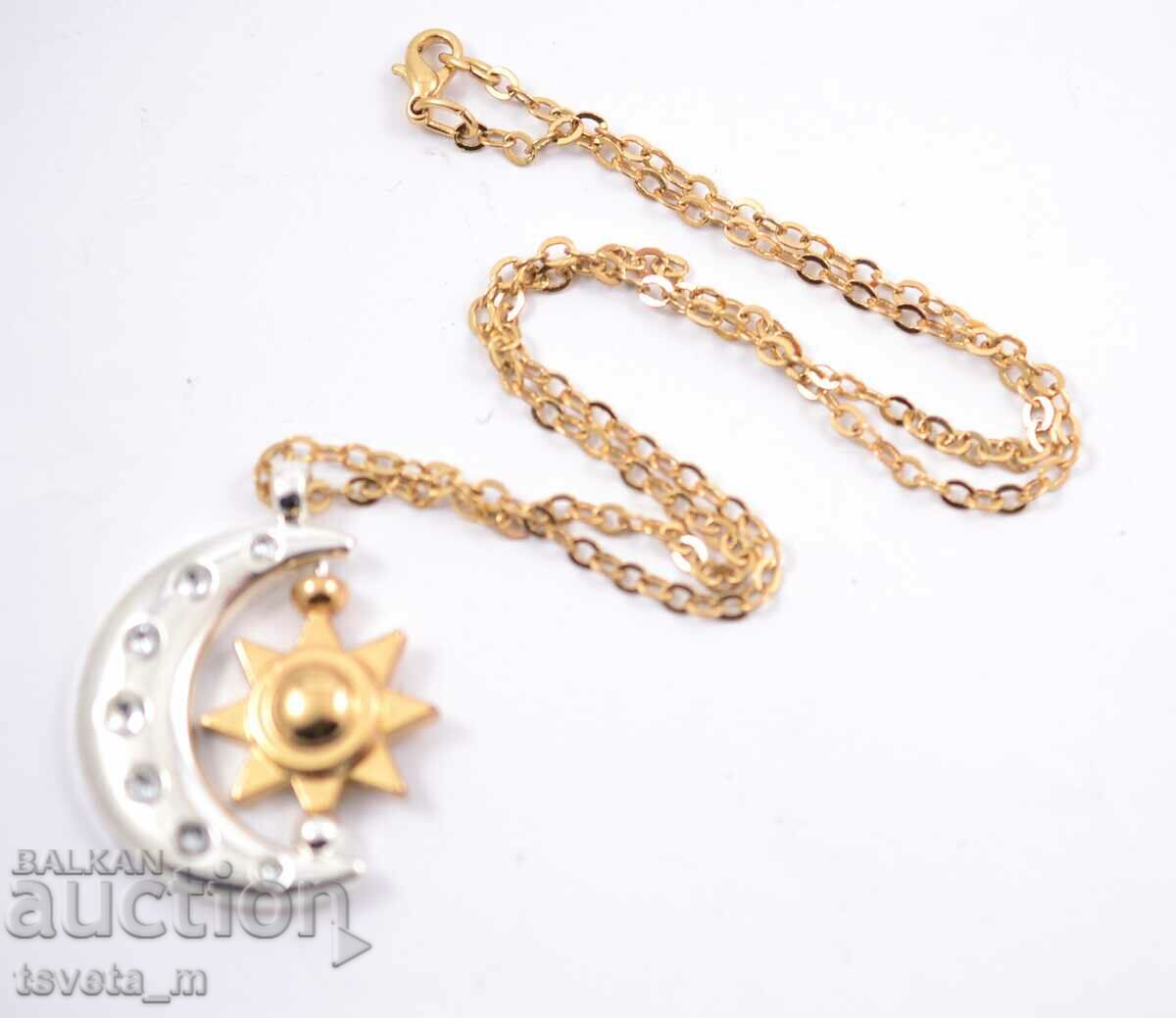 Chain with medallion, pendant, necklace