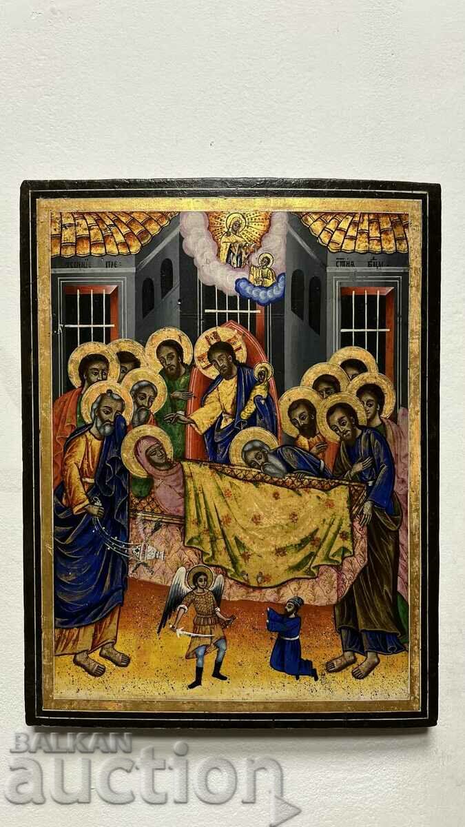 Icon Assumption of the Blessed Virgin Mary 19th Century.